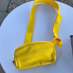 Lulu Lemon Bright Yellow Crossbody Belt Bag